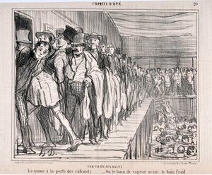 Umělecké dílo Honore Daumiera (1808-1879) Charivari pochází z roku 1858: Serie CRUQUIS D