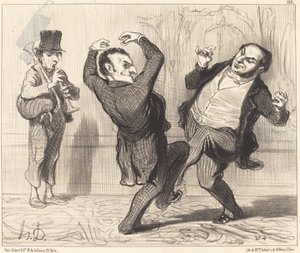 Připoutáni svou velikostí ke břehu Seiny... od Honoré Daumier