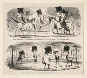 V Bois de Boulogne od Honoré Daumier
