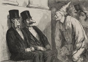 Na plese v opeře: příliš se bavíte. od Honoré Daumier