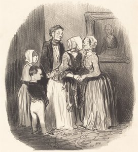 Na Nový rok navštivte... tetu Rabourdin od Honoré Daumier