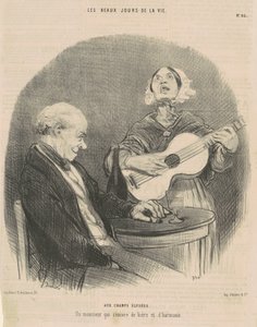 Na Champs Elysees od Honoré Daumier
