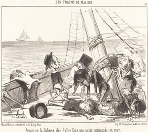 Po nešťastném nápadu jet... na moře od Honoré Daumier