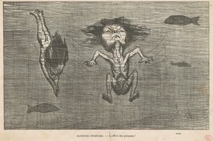Neohrožení koupající se od Honoré Daumier