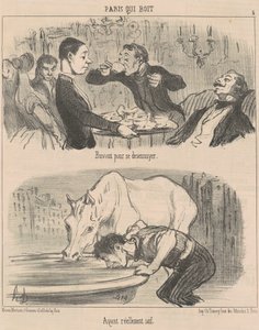 Slintání, aby se člověk nudil od Honoré Daumier