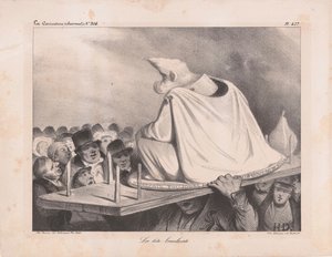 Karikatura Ludvíka Filipa I. 1773-1850, francouzského krále, 1834. od Honoré Daumier
