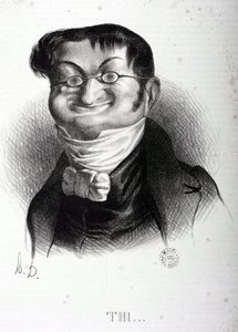 Kreslený film Adolphe Thiers (1797-1877), francouzský státník. Kresba Honore Daumiera (1808-1879). Arbaudovo muzeum. od Honoré Daumier