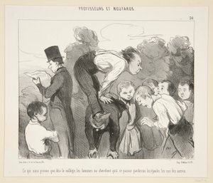 Což nám dokazuje, že z vysoké školy od Honoré Daumier