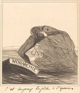 Je to nebezpečné, lov do sítě od Honoré Daumier