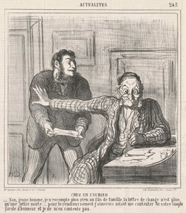 U lichváře od Honoré Daumier