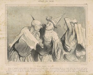 Čínská politika chatování od Honoré Daumier