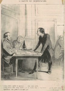 Pět srdcí, rovných a čtrnáct... od Honoré Daumier