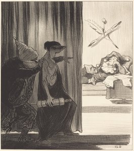 Clytemnestra tlačená mimi Véron... od Honoré Daumier