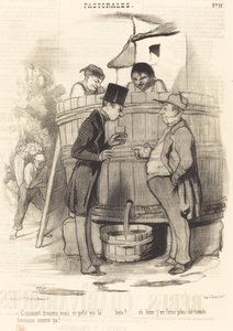 Jak jste našli toto malé víno... od Honoré Daumier