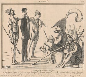 Caning Commission od Honoré Daumier