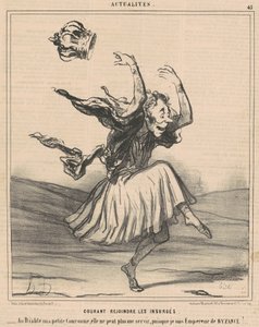 Běží se připojit k povstalcům od Honoré Daumier