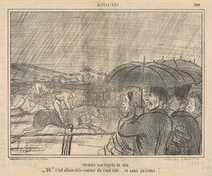 1856 vodní závody od Honoré Daumier