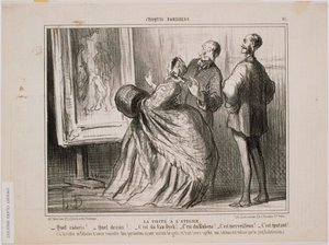 Pařížské skici- Návštěva workshopu- Co je to za skicu! Jaká kresba! Je to Van Dyck od Honoré Daumier