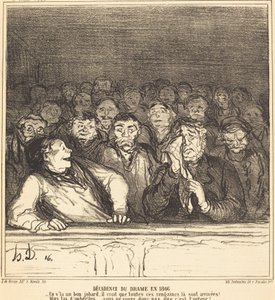 Úpadek dramatu v roce 1866 od Honoré Daumier