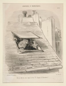 Z této strany je vidět věž St. Jacques la Boucherie! od Honoré Daumier