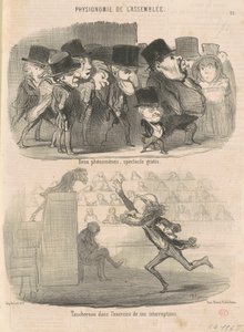 Dva fenomény, volná show... od Honoré Daumier