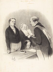 Před starostou od Honoré Daumier