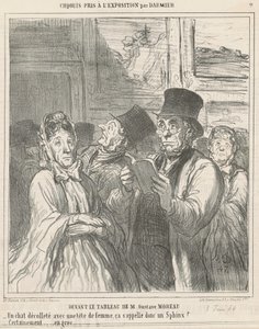 Před obrazem M. G. Moreaua od Honoré Daumier