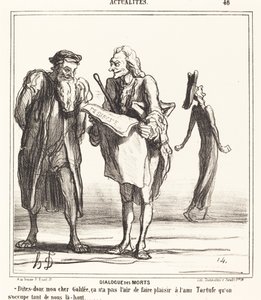 Dialog mrtvých od Honoré Daumier