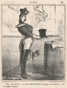 Říct si, že se k tomu možná snížím... od Honoré Daumier