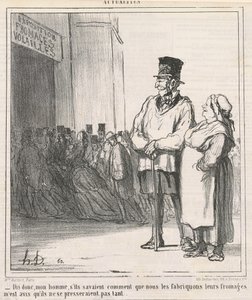 Řekni, můj chlape, kdyby věděli... od Honoré Daumier