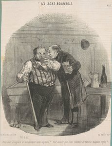 Řekni mi, Ravignarde, kdyby nás naše ženy viděly! ... od Honoré Daumier