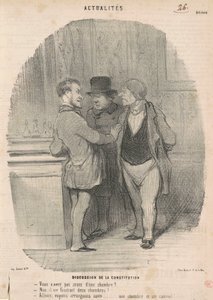 Diskuse o ústavě od Honoré Daumier