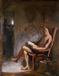 "Čtení Don Quijota", 1865-67 od Honoré Daumier
