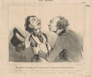 Nepříjemnost chatovat s lidmi... od Honoré Daumier