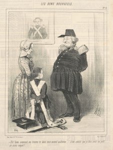 Ahoj! Jak se vám líbím v mé nové uniformě... od Honoré Daumier