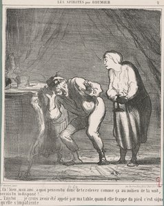 Ahoj! No... můj příteli, na co myslíš? ... od Honoré Daumier