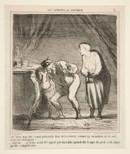 Ahoj! No, příteli, co si myslíš o takovém vstávání? od Honoré Daumier