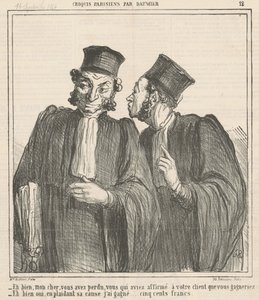 No, má drahá, prohrála jsi... od Honoré Daumier