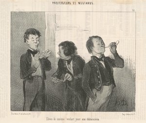 Žáci šesté třídy, kteří si chtějí hrát na řečníky od Honoré Daumier
