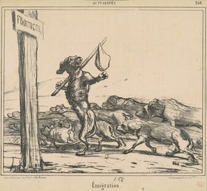 Emigrace od Honoré Daumier