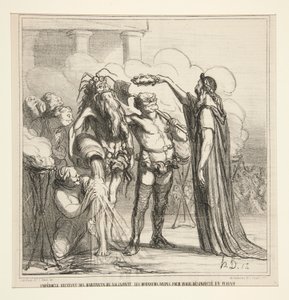 Empedoklův příjem od Honoré Daumier