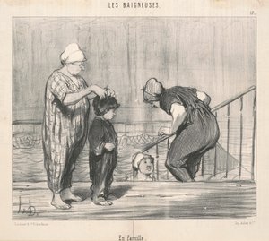 S rodinou od Honoré Daumier