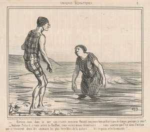 Vstupte do moře beze strachu... od Honoré Daumier