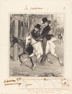 Kramář jízda od Honoré Daumier