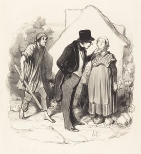 Že by váš manžel žárlil... od Honoré Daumier