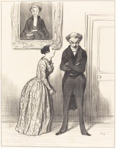 A když si pomyslím, že tady jsou tři... varoval jsem je, že je nemůžu odsoudit!... od Honoré Daumier