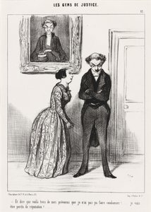 A když si pomyslím, že tady jsou tři... varoval jsem je, že je nemůžu odsoudit!... od Honoré Daumier