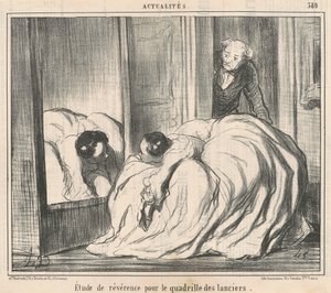 Pietní studie pro čtyřkolku kopiníků od Honoré Daumier