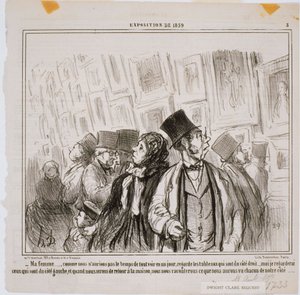 Výstava z roku 1859- Moje žena ... Jak bychom nechtěli od Honoré Daumier