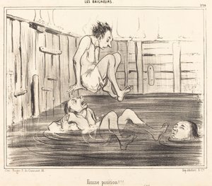 Špatná pozice!!! od Honoré Daumier